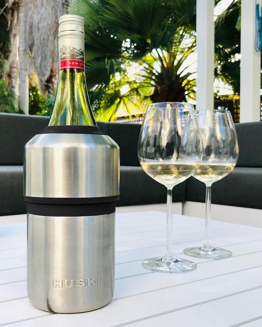 Wine Cooler - Brushed Stainless - Huski