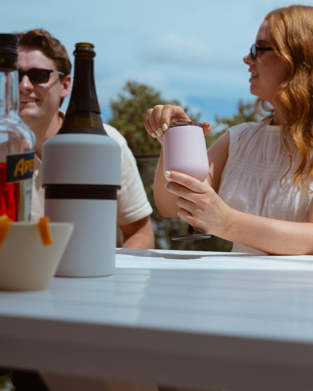 Wine Tumbler 2.0 - Powder Pink - Huski