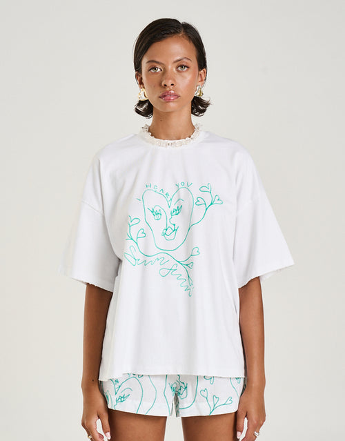 Band Tee - I Heart U by Summi Summi