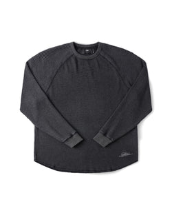 Illusion Long Sleeve Waffle - Acid Black - Former