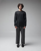 Illusion Long Sleeve Waffle - Acid Black - Former
