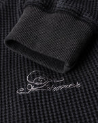 Illusion Long Sleeve Waffle - Acid Black - Former