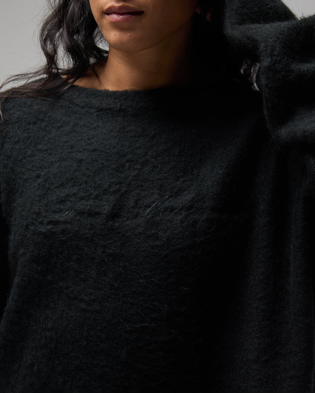 Illusion Mohair Knit - Black - Former