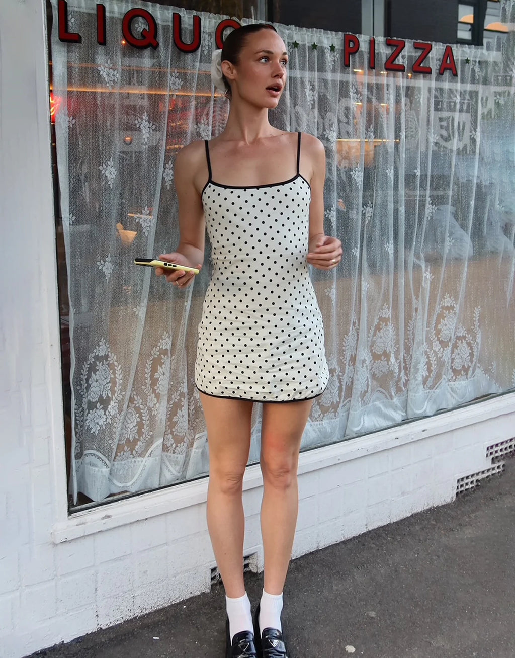 Voyage Mini Dress - Moonlight Polka