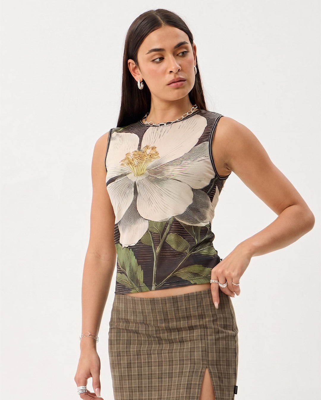 Jasmine - Recycled Sheer Tank - Multi - Afends