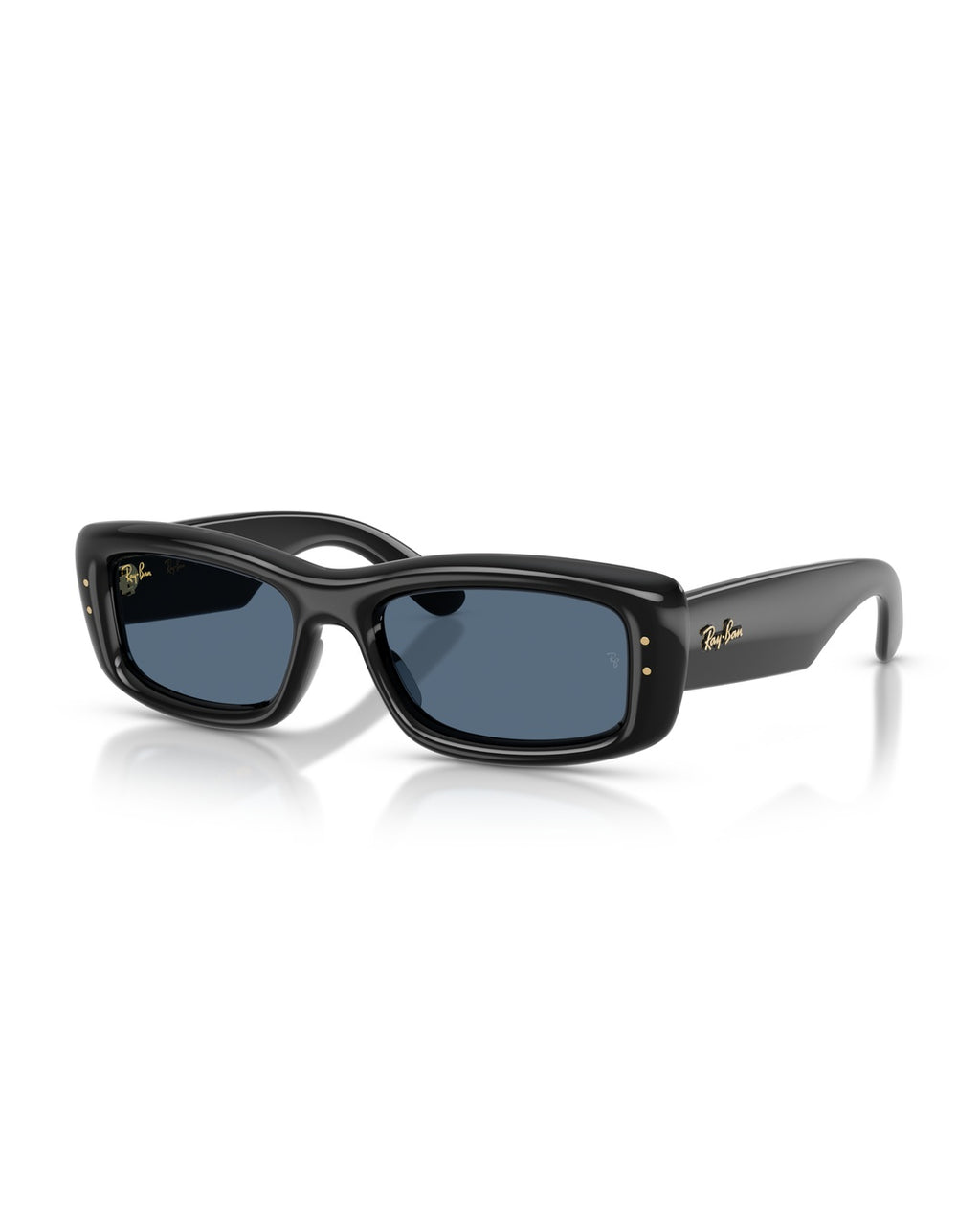 Kiliane Puffer Sunglasses - Black/Dark Blue - Ray-Ban