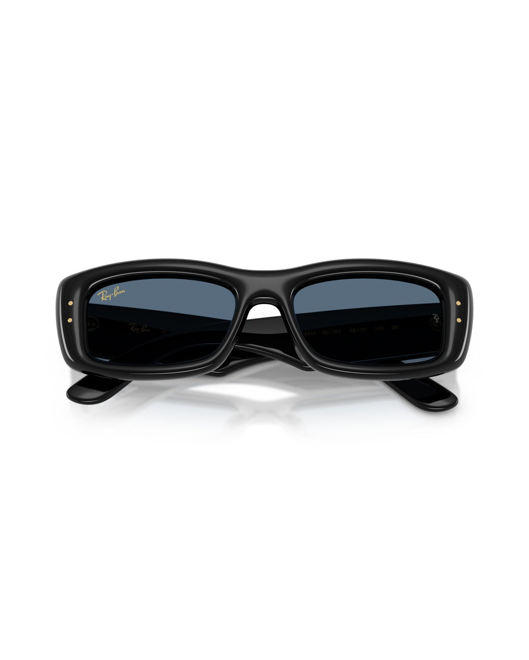 Kiliane Puffer Sunglasses - Black/Dark Blue - Ray-Ban