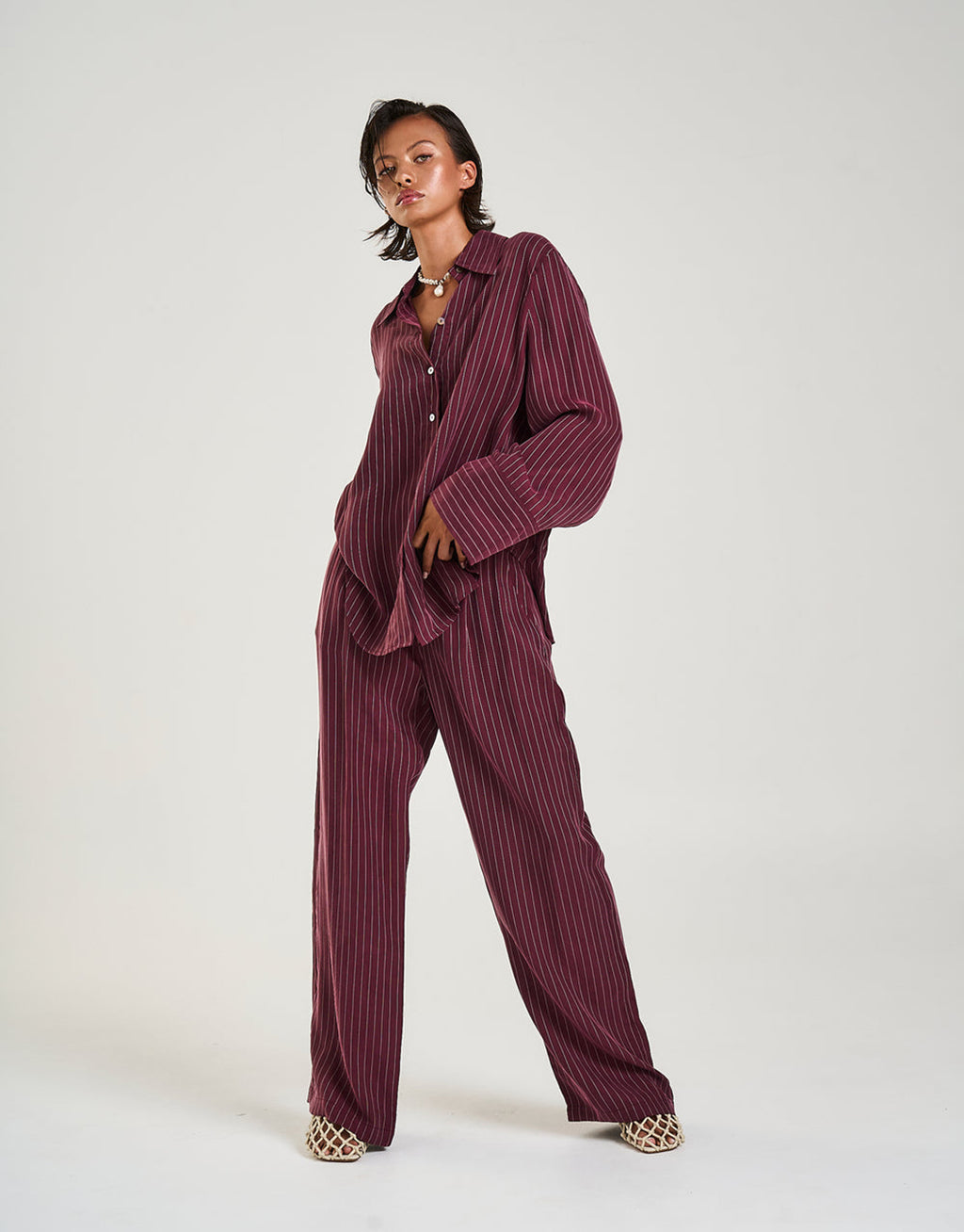 Boss Pants - Kina Pinstripe