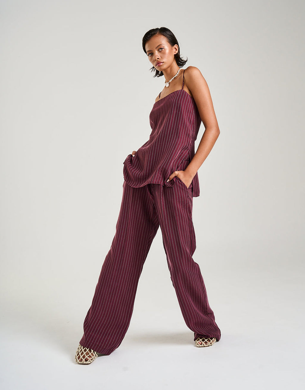 Boss Pants - Kina Pinstripe