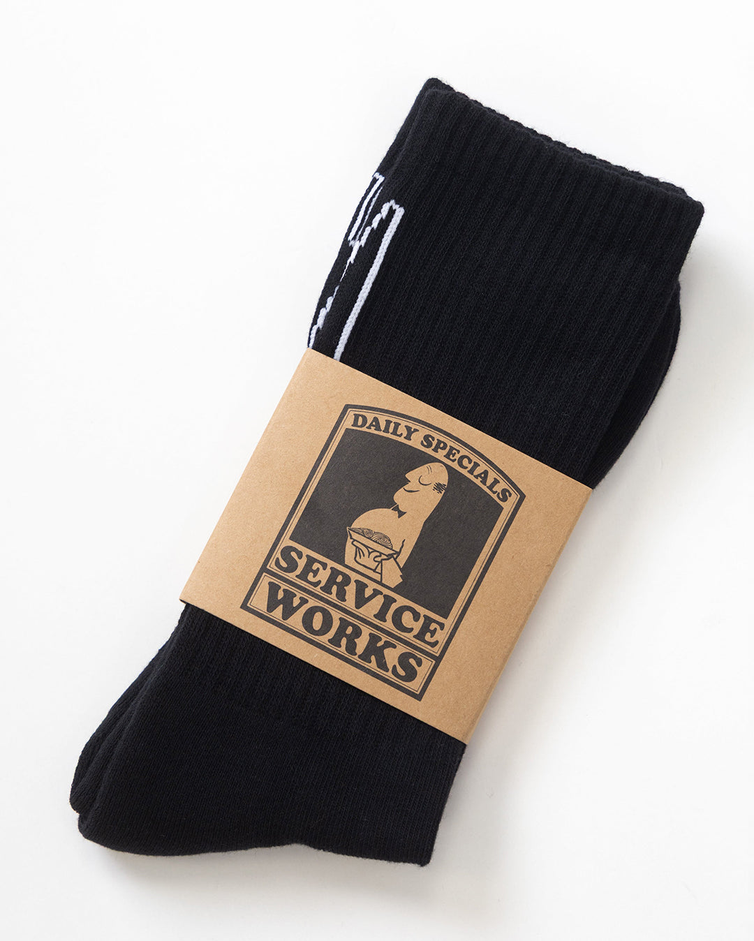 Knife & Fork Socks - Black - Service Works