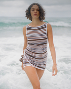 Knit Mini Dress - Black Stripe - Zulu and Zephyr