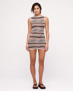 Knit Mini Dress - Black Stripe - Zulu and Zephyr