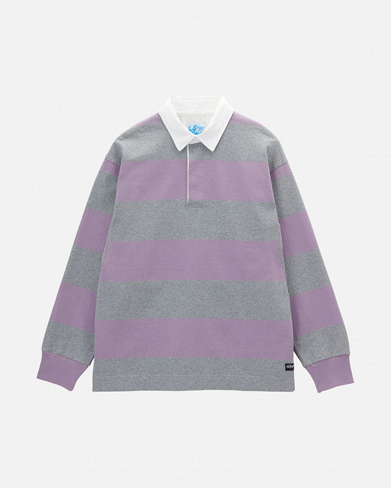 Langdon Rugby Shirt - Heather Purple - Gramicci