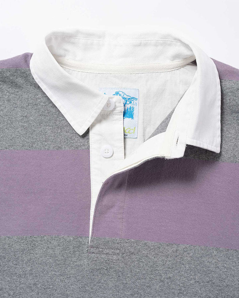 Langdon Rugby Shirt - Heather Purple - Gramicci