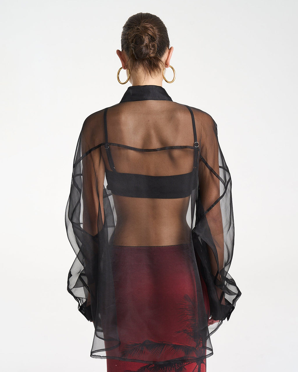 Mercurio Silk Shirt - Black