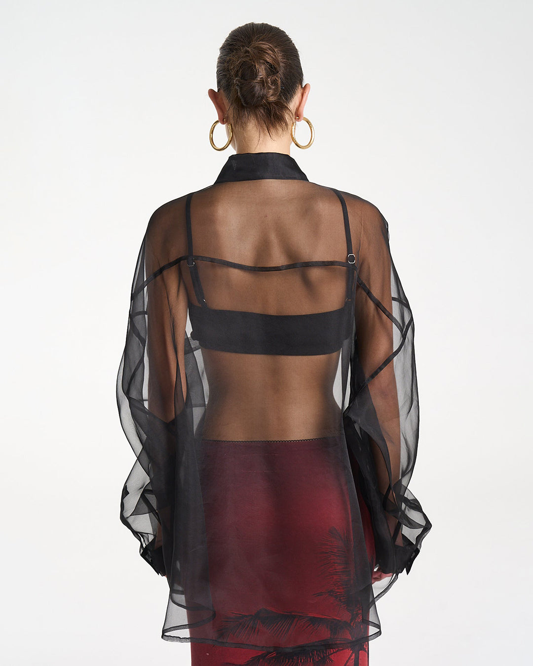 Mercurio Silk Shirt - Black