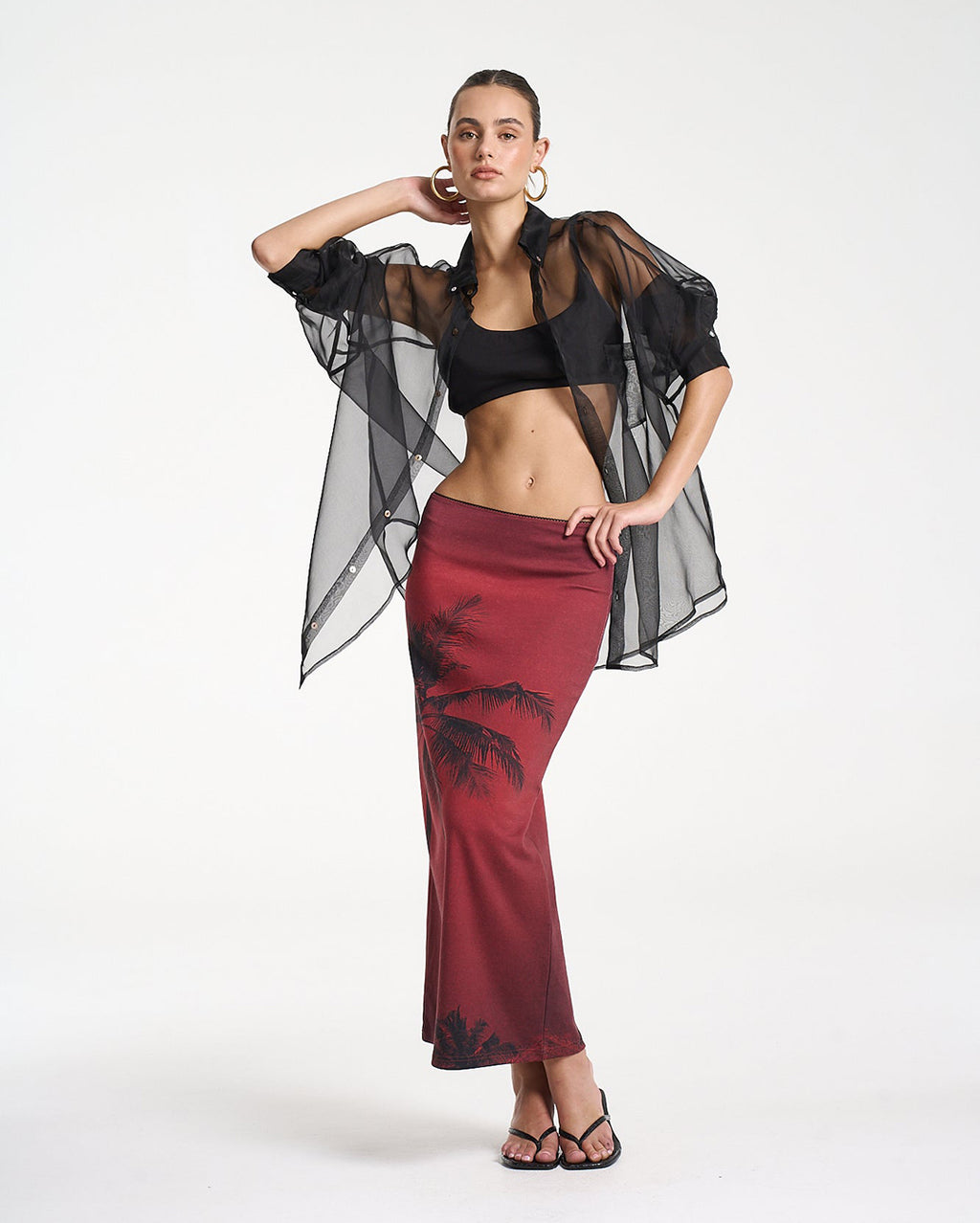 Sporty Crop - Midnight Black