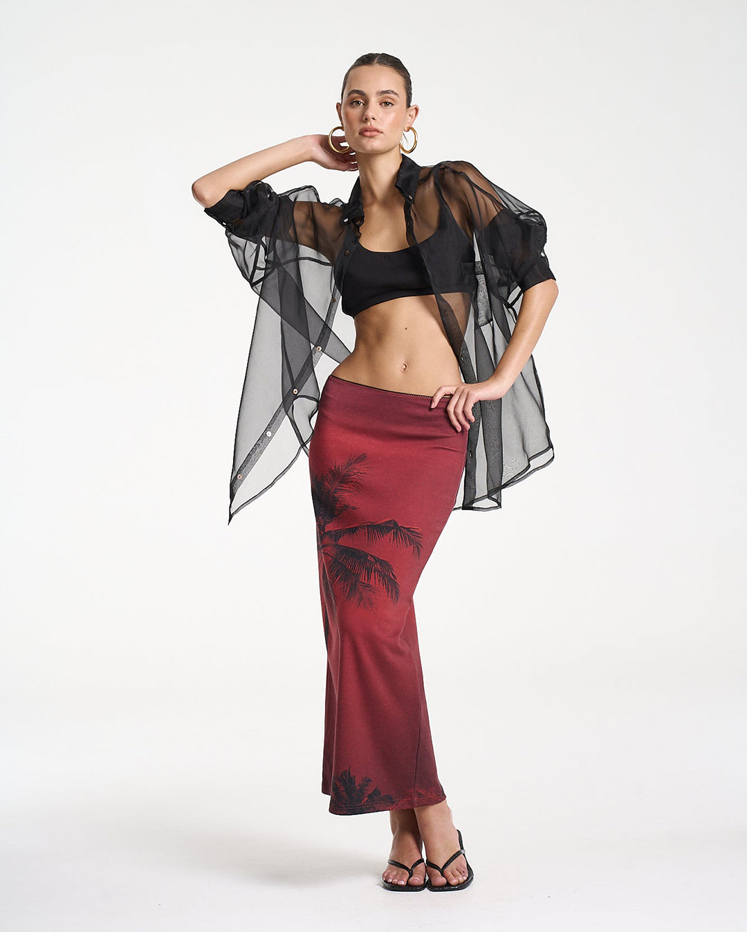 Sporty Crop - Midnight Black