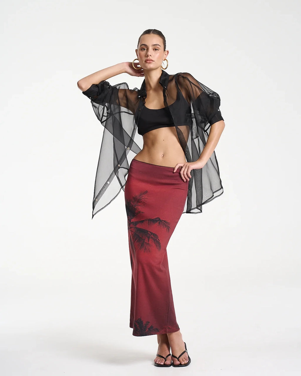 Summi Midi Skirt - La Palma