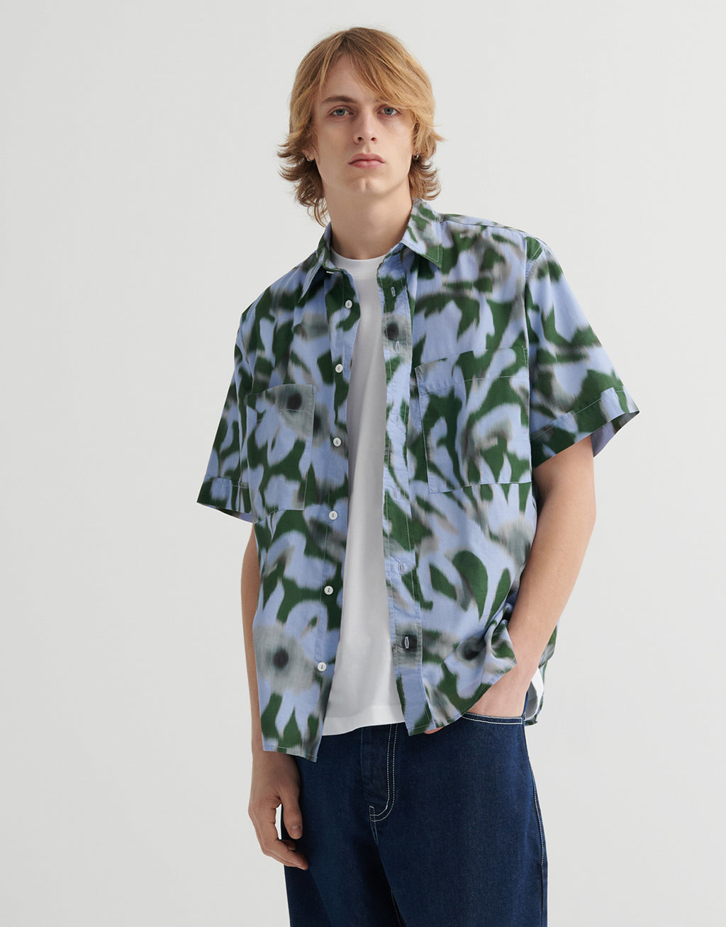 Lewis Shirt - Misty Floral by Kowtow