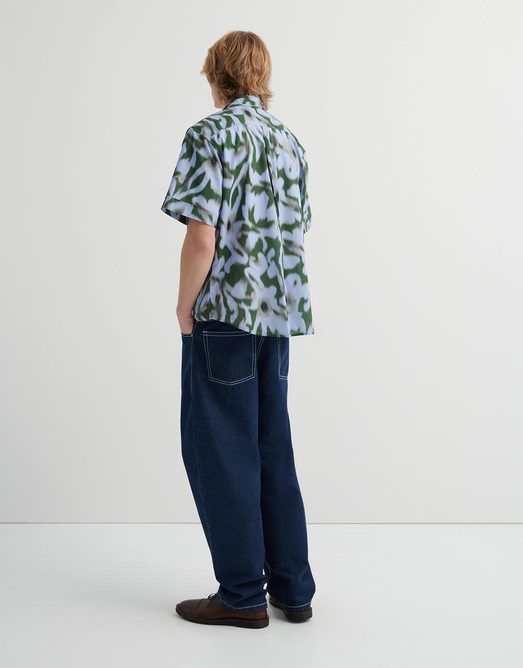 Lewis Shirt - Misty Floral by Kowtow - view 3