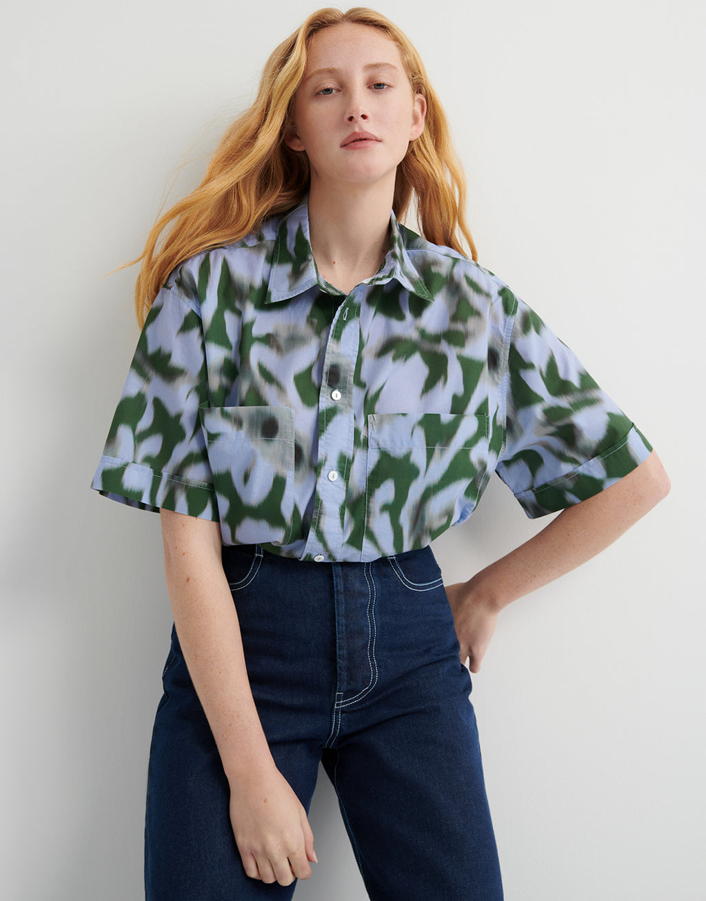Lewis Shirt - Misty Floral by Kowtow - view 5