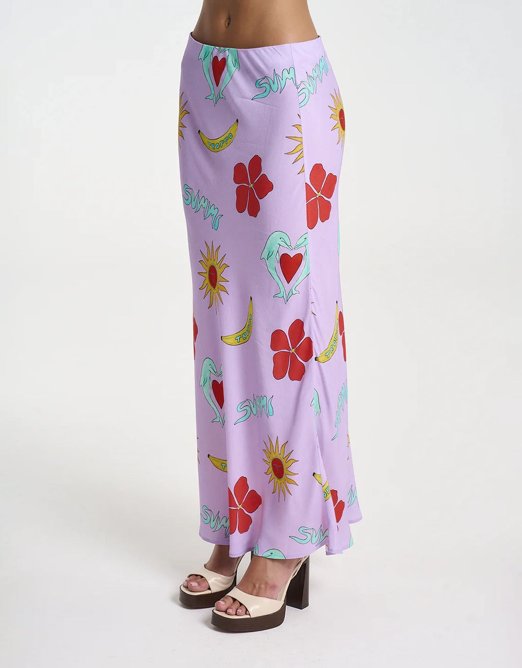 Slip Skirt - Lilac Troppo