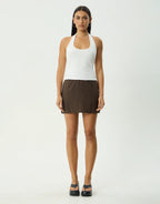 Lilo Mini Skirt - Coffee by Afends - view 2
