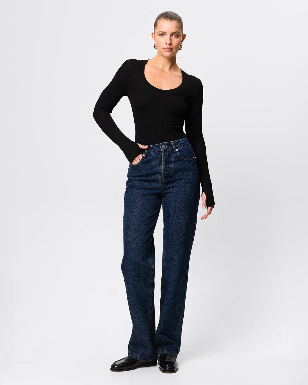 Lincoln Top - Black - Mossman