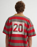 Line Up Jersey - Poppy Stripe - Kowtow