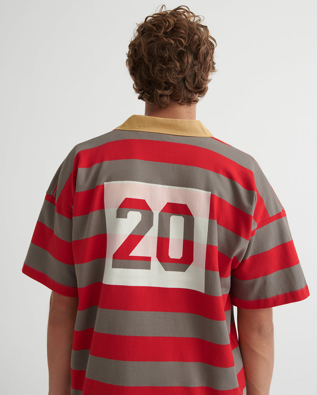 Line Up Jersey - Poppy Stripe - Kowtow