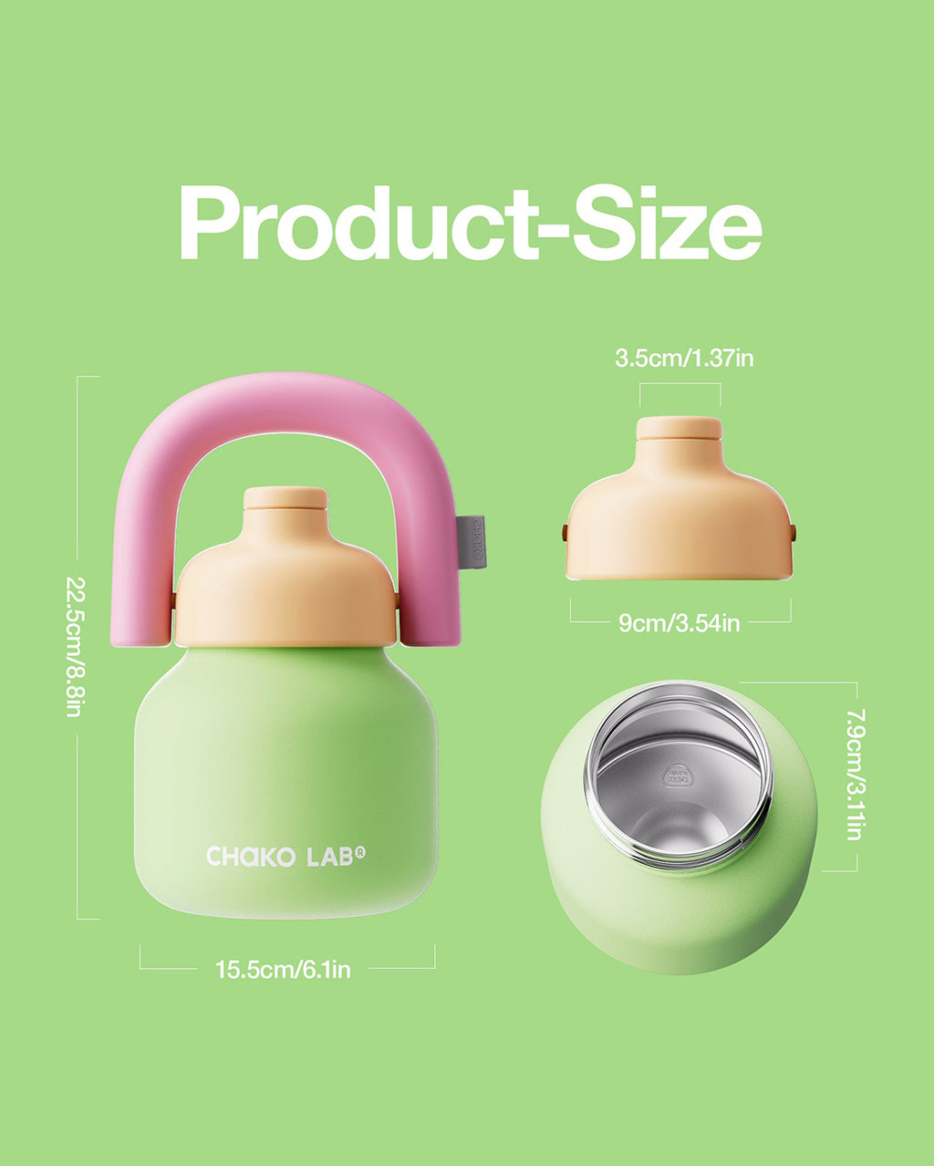 LinLin Kettle 1000ml - New Green - Chako Lab
