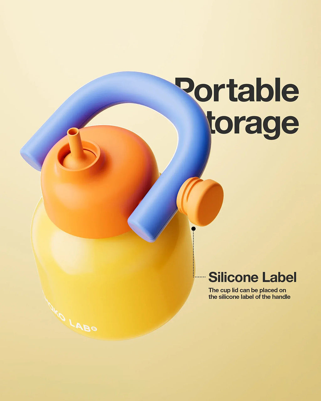 LinLin Kettle 1000ml - Yellow - Chako Lab