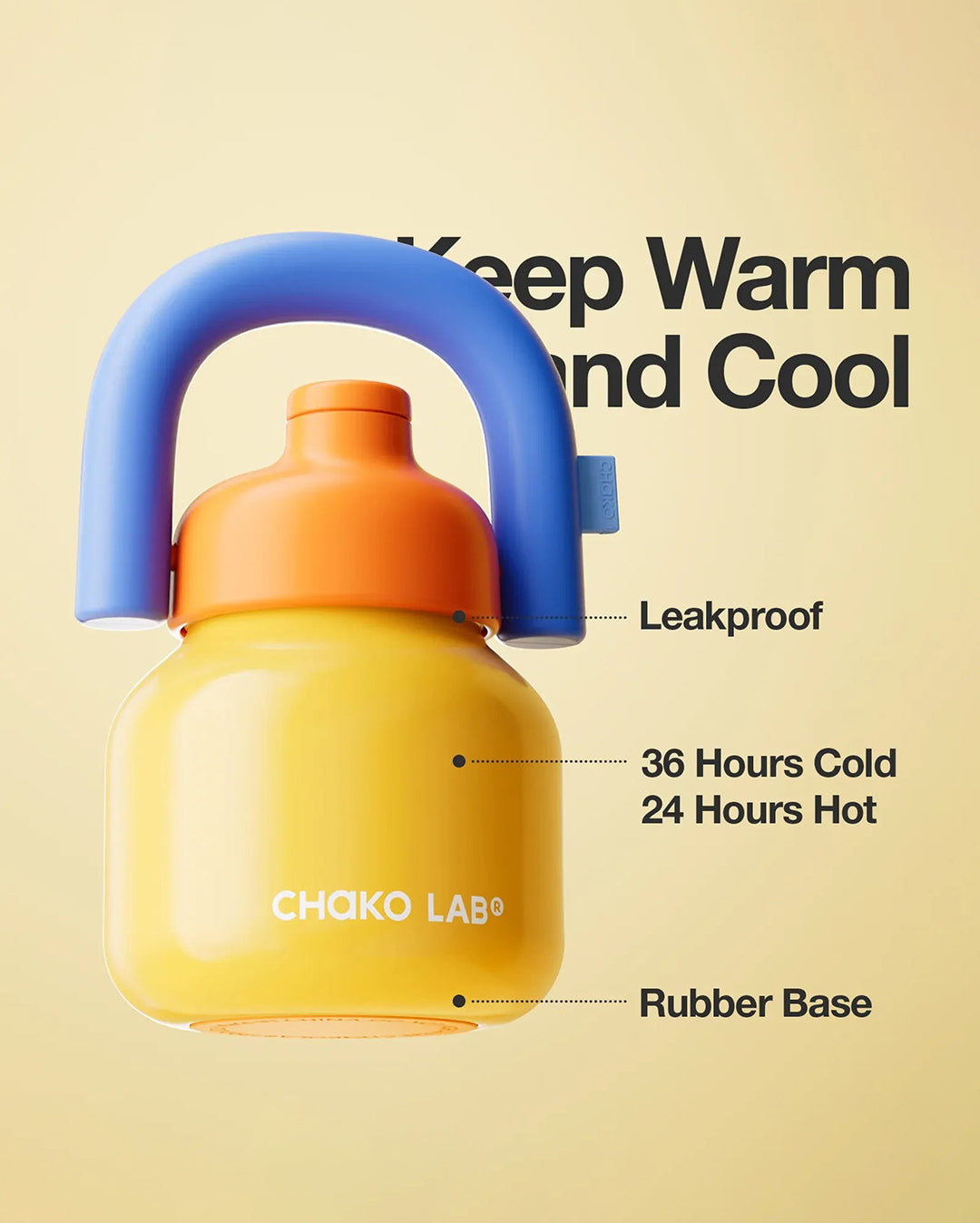 LinLin Kettle 1000ml - Yellow - Chako Lab