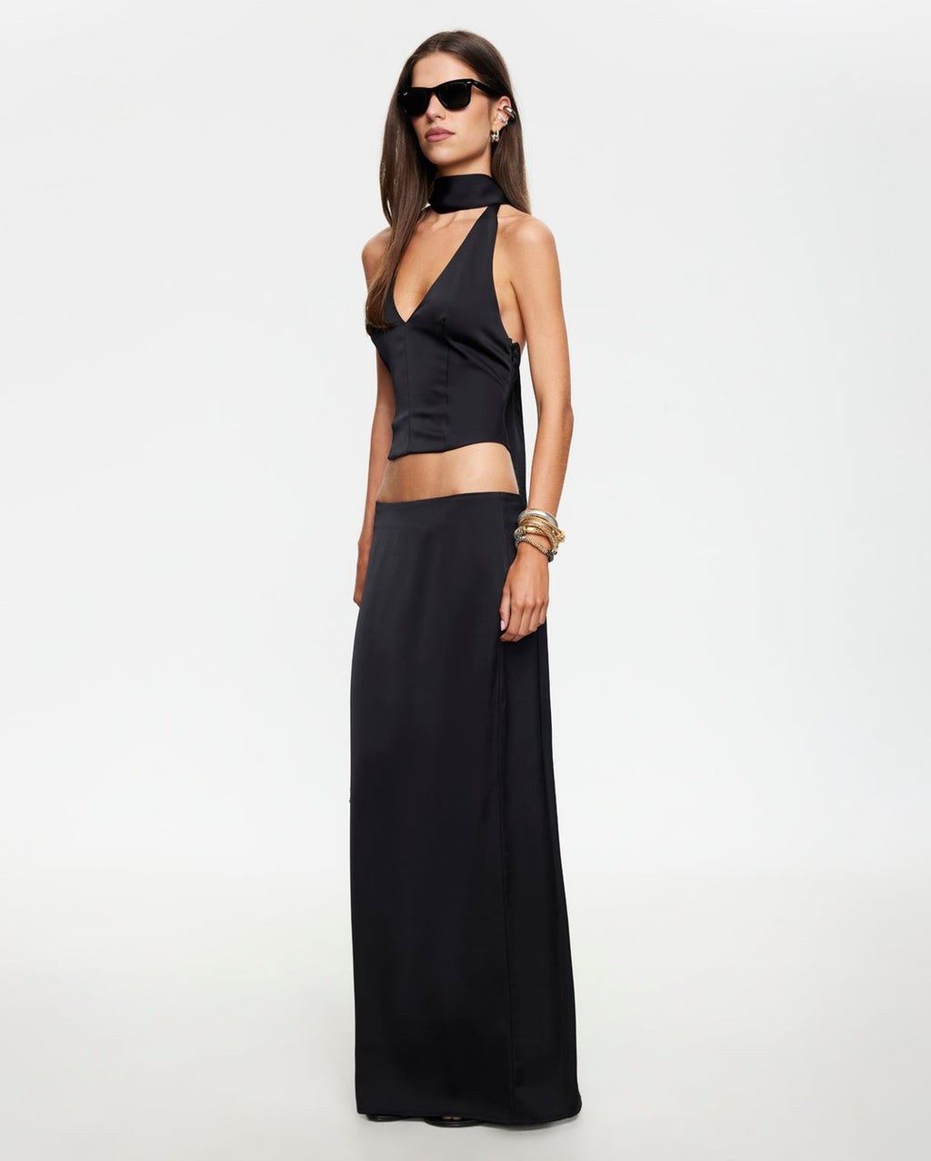 Front Row Maxi Skirt - Noir - Lioness