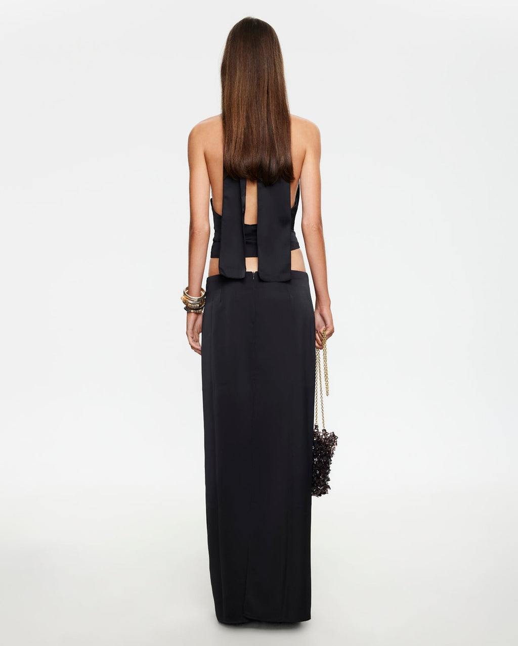Front Row Maxi Skirt - Noir - Lioness