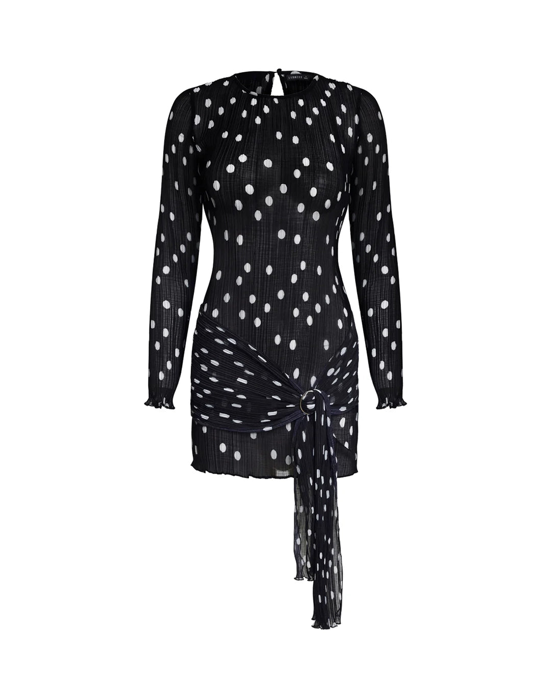 Lioness Ford Mini Dress - Noir Polka | Wally NZ