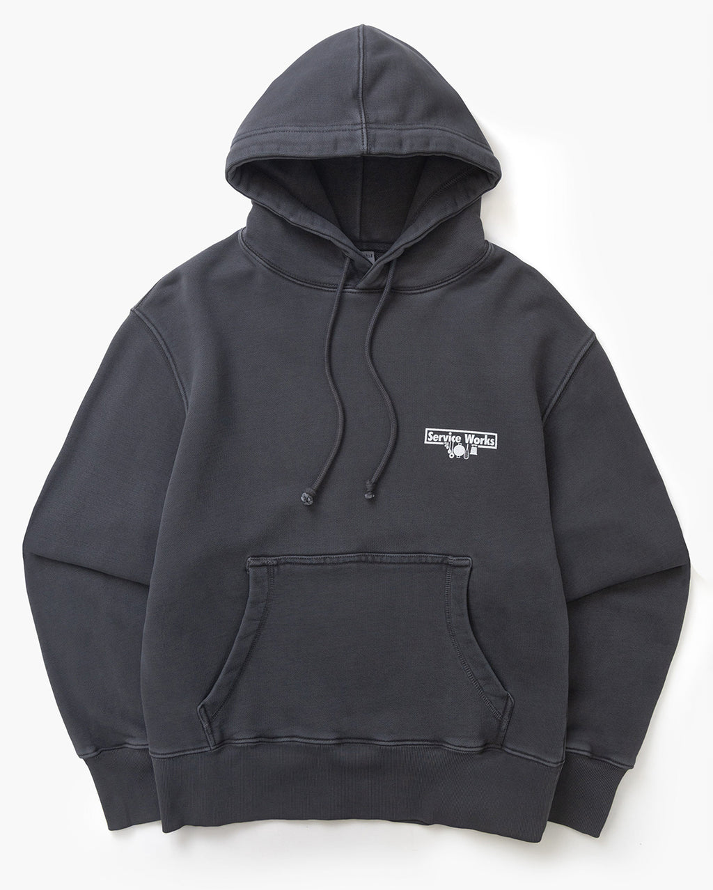 Loopback Trademark Hoodie - Black - Service Works