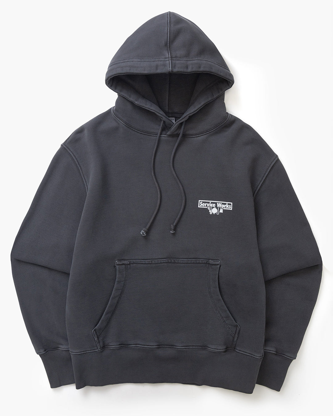 Loopback Trademark Hoodie - Black - Service Works