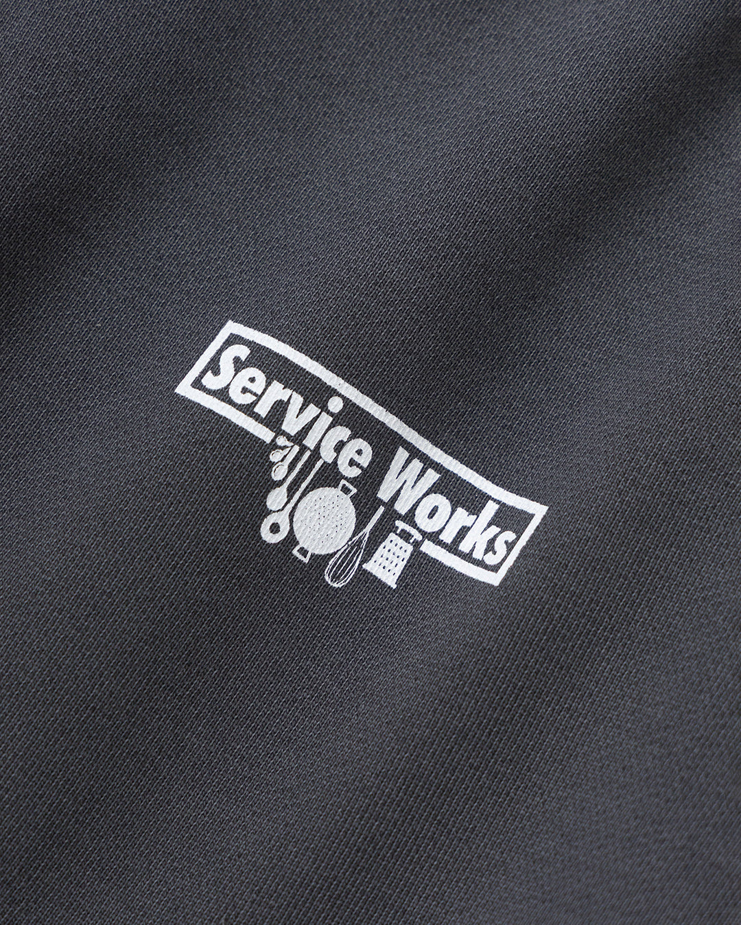 Loopback Trademark Hoodie - Black - Service Works