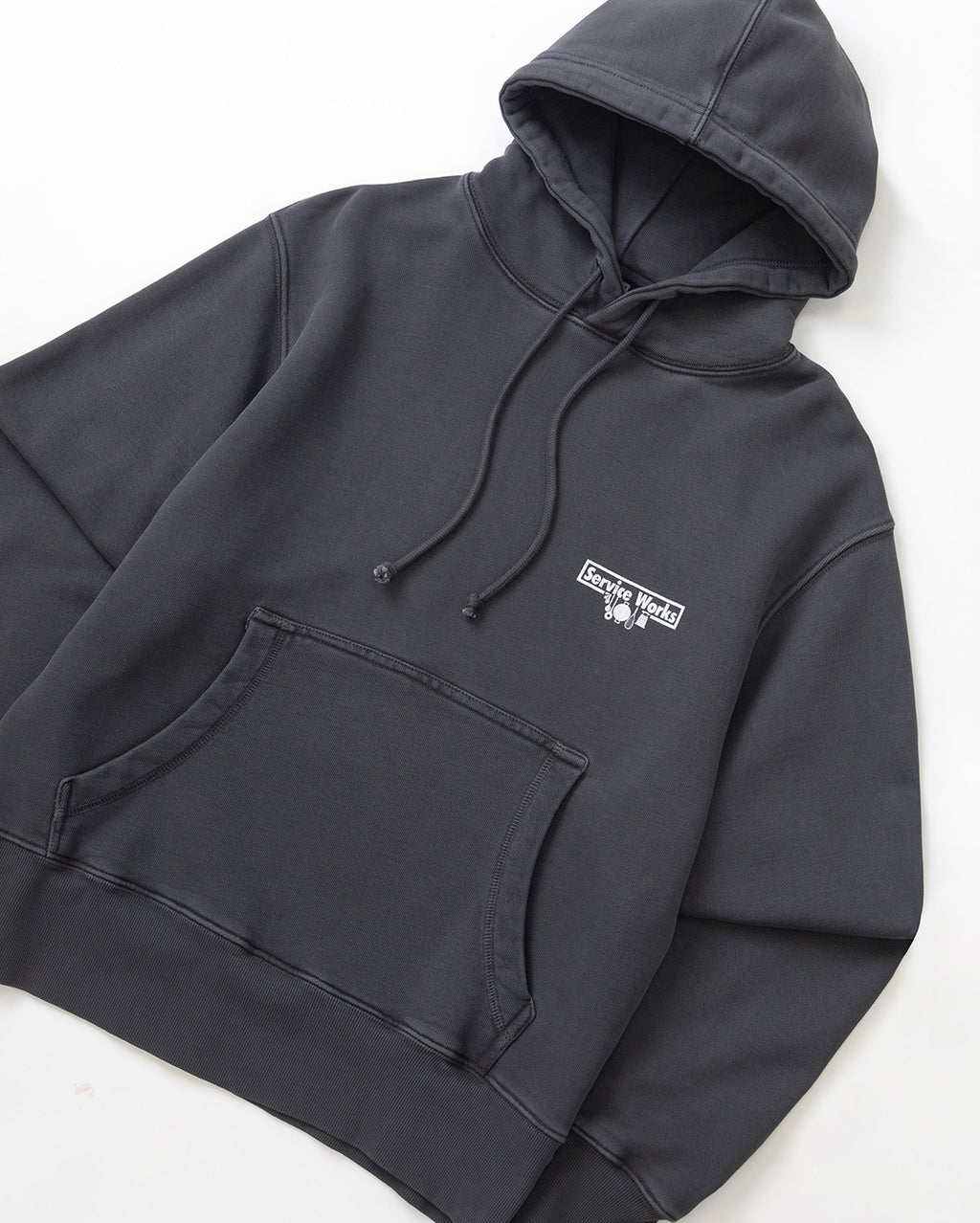 Loopback Trademark Hoodie - Black - Service Works