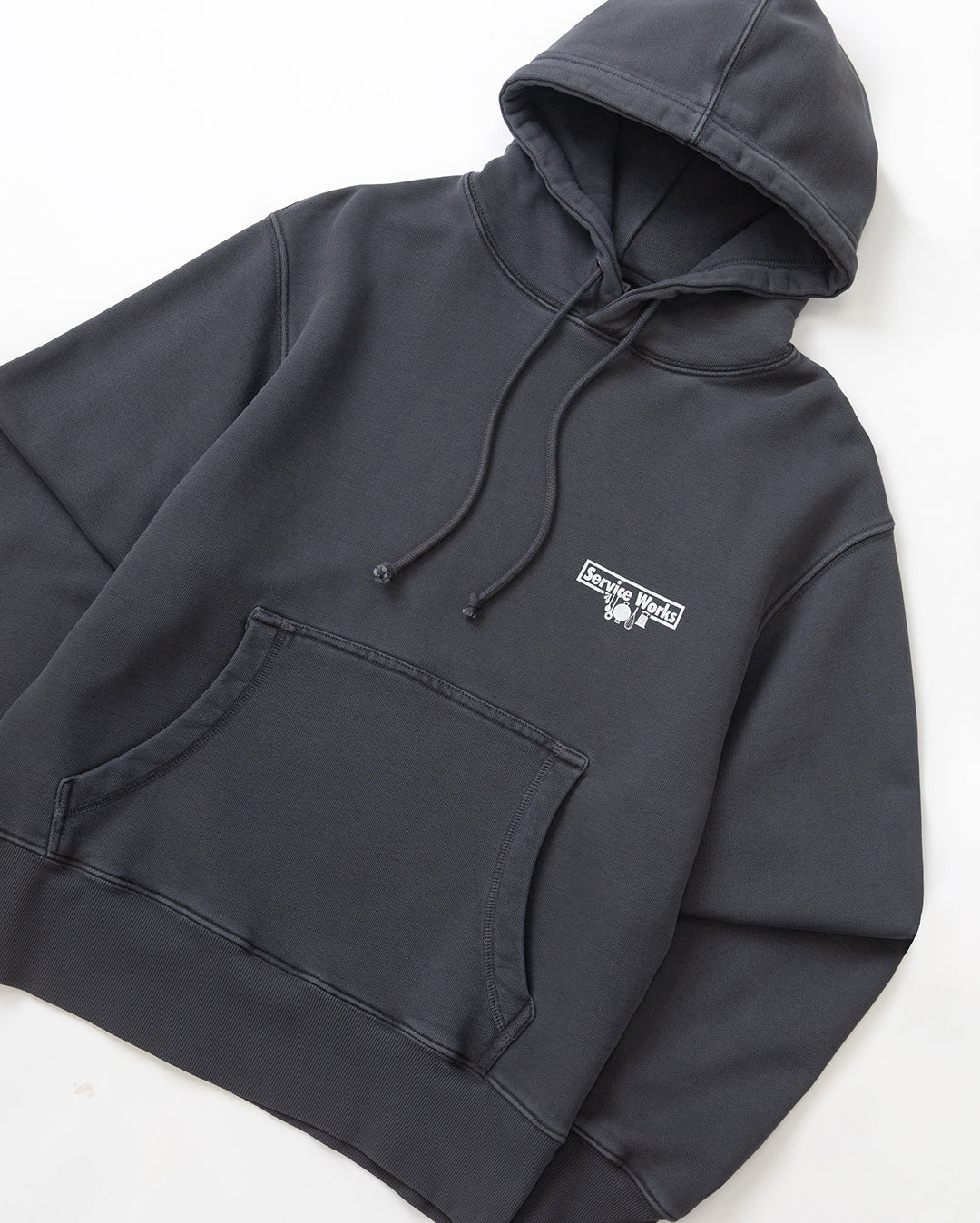 Loopback Trademark Hoodie - Black - Service Works