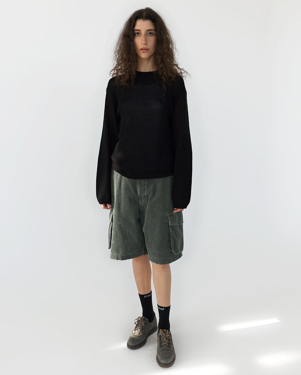 Loose Gauge Knit Crew - Black - thisisneverthat