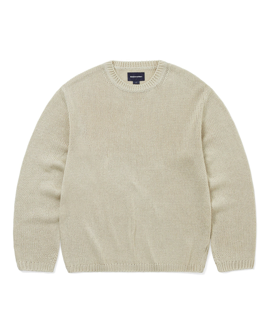 Loose Gauge Knit Crew - Dusty Ivory - thisisneverthat