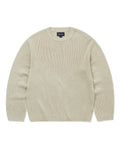 Loose Gauge Knit Crew - Dusty Ivory - thisisneverthat