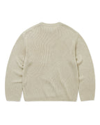 Loose Gauge Knit Crew - Dusty Ivory - thisisneverthat