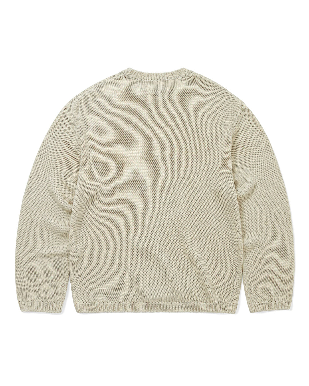 Loose Gauge Knit Crew - Dusty Ivory - thisisneverthat