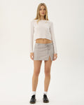 Luchi - Organic Mini Skirt - Olive Stripe - Afends
