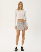 Luchi - Organic Mini Skirt - Olive Stripe - Afends