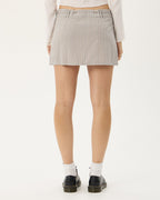 Luchi - Organic Mini Skirt - Olive Stripe - Afends